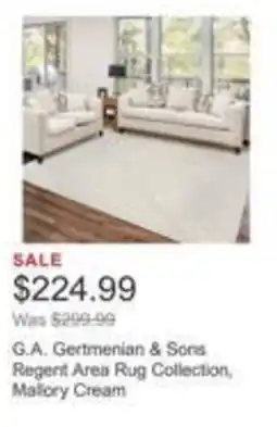 Costco G.A. Gertmenian & Sons Regent Area Rug Collection, Mallory Cream offer