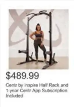 Costco Centr by inspire Half Rack and 1-year Centr App Subscription Included offer