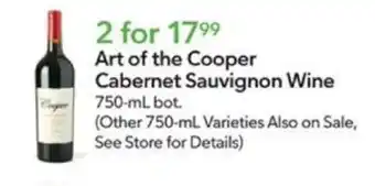 Publix Art of the Cooper Cabernet Sauvignon Wine offer