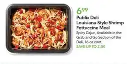 Publix Publix Deli Louisiana-Style Shrimp Fettuccine Meal offer