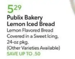 Publix Publix Bakery Lemon Iced Bread offer