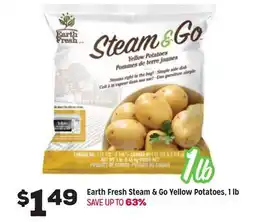 Grocery Outlet Earth Fresh Steam & Go Yellow Potatoes, 1 lb offer