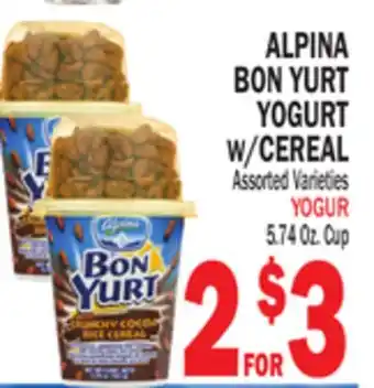 Bravo Supermarkets ALPINA BON YURT YOGURT offer