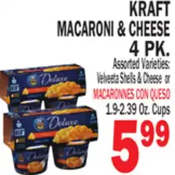 Bravo Supermarkets KRAFT MACARONI & CHEESE 4 PK offer