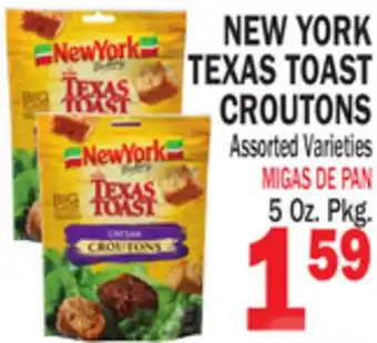 Bravo Supermarkets NEW YORK TEXAS TOAST CROUTONS offer
