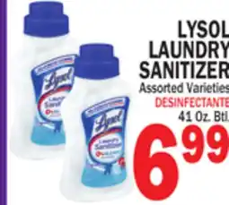 Bravo Supermarkets LYSOL LAUNDRY SANITIZER offer