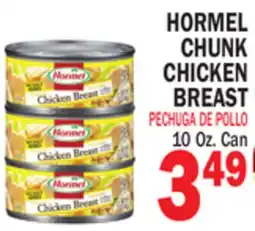 Bravo Supermarkets HORMEL CHUNK CHICKEN BREAST offer
