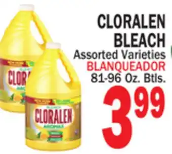 Bravo Supermarkets CLORALEN BLEACH offer