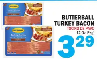 Bravo Supermarkets BUTTERBALL TURKEY BACON offer