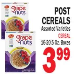 Bravo Supermarkets POST CEREALS offer