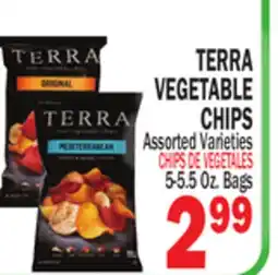 Bravo Supermarkets TERRA VEGETABLE CHIPS offer