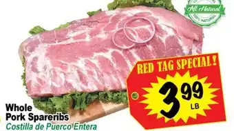 Superior Grocers Whole Pork Spareribs offer