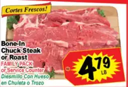 Superior Grocers Bone-In Chuck Steak or Roast offer