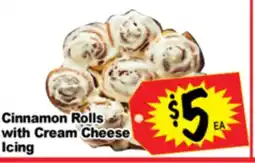Superior Grocers Cinnamon Rolls with Cream Cheese Icing offer