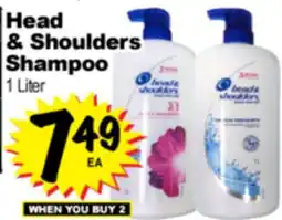 Superior Grocers Head & Shoulders Shampoo offer