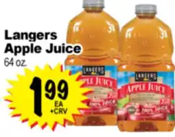 Superior Grocers Langers Apple Juice offer