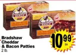 Superior Grocers Bradshaw Cheddar & Bacon Patties offer