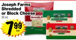 Superior Grocers Joseph Farms Shredded or Block Cheese offer