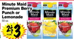 Superior Grocers Minute Maid Premium Berry Punch or Lemonade offer