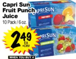 Superior Grocers Capri Sun Fruit Punch Juice offer