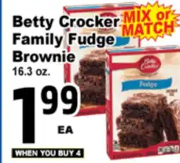 Superior Grocers Betty Crocker Family Fudge Brownie offer