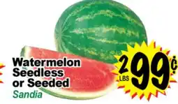 Superior Grocers Watermelon Seedless or Seeded offer