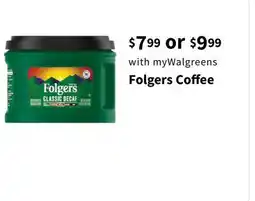 Walgreens Folgers Coffee offer