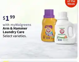 Walgreens Arm & Hammer Laundry Care offer