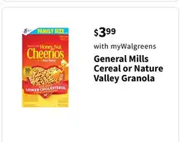 Walgreens General Mills Cereal or Nature Valley Granola offer