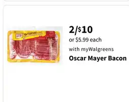 Walgreens Oscar Mayer Bacon offer