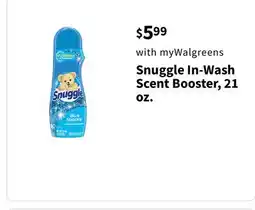 Walgreens Snuggle In-Wash Scent Booster, 21 oz offer