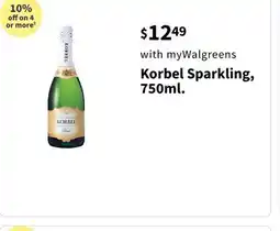 Walgreens Korbel Sparkling offer