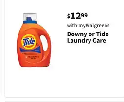 Walgreens Downy or Tide Laundry Care offer