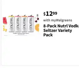 Walgreens 8-Pack Nutrl Vodka Seltzer Variety Pack offer