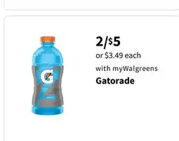 Walgreens Gatorade offer