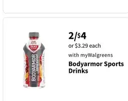 Walgreens Bodyarmor Sports Drinks offer