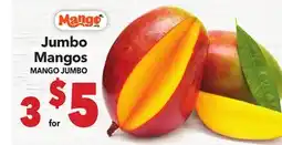 Vallarta Supermarkets Jumbo Mangos / MANGO JUMBO offer