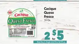 Vallarta Supermarkets Cacique Queso Fresco offer