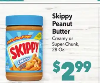 Vallarta Supermarkets Skippy Peanut Butter offer