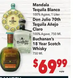Vallarta Supermarkets Mandala Tequila Blanco offer