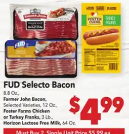 Vallarta Supermarkets FUD Selecto Bacon offer