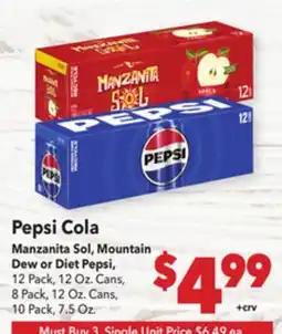 Vallarta Supermarkets Pepsi Cola offer