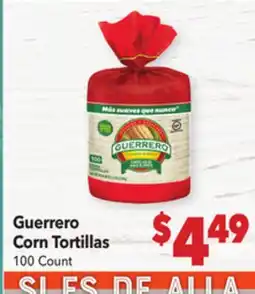 Vallarta Supermarkets Guerrero Corn Tortillas offer