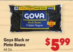 Vallarta Supermarkets Goya Black or Pinto Beans offer