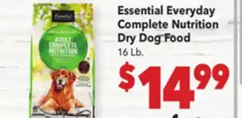 Vallarta Supermarkets Essential Everyday Complete Nutrition Dry Dog Food offer