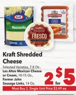 Vallarta Supermarkets Kraft Shredded Cheese offer