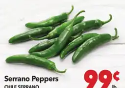 Vallarta Supermarkets Serrano Peppers/CHILE SERRANO offer