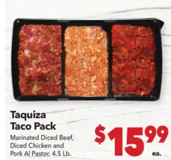 Vallarta Supermarkets Taquiza Taco Pack offer