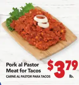 Vallarta Supermarkets Pork al Pastor Meat for Tacos/CARNE AL PASTOR PARA TACOS offer