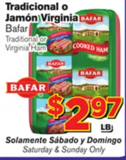 El Super Fresh Traditional or Virginia Ham offer